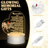 Coume Memorial Gift Night Light Clear Crystal Acrylic Heart Sympathy Gifts Sign LED Light Remembrance Bereavement Decor