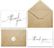 Thank You Cards with Envelopes & Matching Stickers, Bulk Pack of 100,