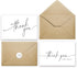 Thank You Cards with Envelopes & Matching Stickers, Bulk Pack of 100,