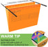 BOENFU Hanging File Folder with Tab, 24 Pack File Folder for School Home Work Office Organization, Letter Size