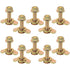 L Track Threaded Stud Fittings, Pack of 10 Double Stud Lug Fitting for Tie Down with L Track Rails