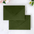 PONATIA 50 Pack A4 Olive Green Envelopes, 4 1/4 x 6 1/8, Perfect for Gift Cards & Wedding Details