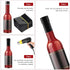 Black Shrink Bands, 200 Pieces Heat Shrink Wrap Sealer for Bottles, 65x60 mm [Compatible Diameter Range: 1 1/4” – 1