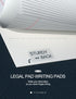Legal Pads 5x8 Inch Writing Pads, 80 GSM Paper, 30 Sheets, 6 Pack Notepad for Grocery List