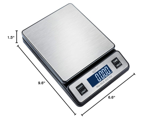 Weighmax W-2809 Digital Postal Scale, 90 LB x 0.1 OZ, Durable Stainless Steel, 1 Pack