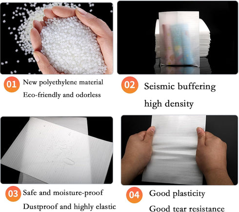Yonggan Niuniu Packing 40 Set UltimateMoving Kit: EPE Foam Pouches, Sheets, Fragile Stickers for Dishes Glassware