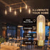 MMBGJKG 25 T10 Bulb, T10 Bulbs,Vintage Bulbs,Showcase lamp,Dimmable Bulb(6PACK) Watt Clear Tubular Incandescent Light