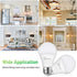 4 Pack A19 LED Light Bulbs, 100W Equivalent, 1500 Lumens, Daylight White 5000K, E26 Standard Base, Non-Dimmable