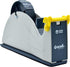 WOD TTD1SD Tabletop Steel Desktop Tape Dispenser - Blue & Gray, Fits Tape up to 1 inch Wide, Holds 3 inch core,