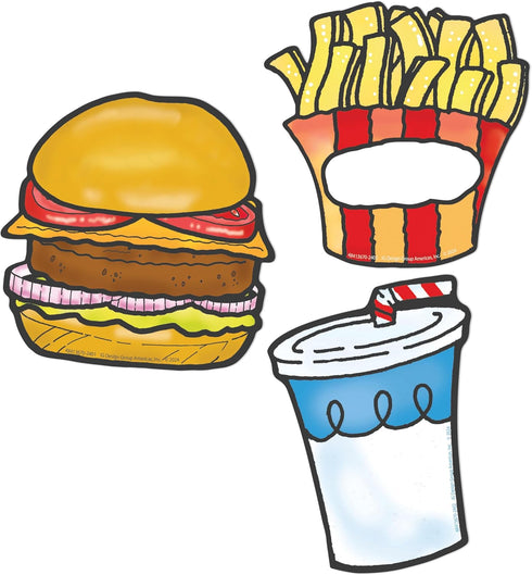Eureka Fast Food Beef Up Your Writing Classroom Bulletin Board Set, 37 Pieces for Teachers