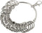 PATIKIL Key Organizer Keychain, 3.4 Inch Dia Key Management Holder with 30 Key Rings for Office, Silver