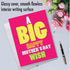 NobleWorks Jumbo Card for Mother's Day (8.5 x 11 Inch) - Big Words of Appreciation - Funny Card, Big Mother's Day Wish
