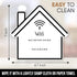 Magnetic WiFi Password Whiteboard Magnet | VRBO Airbnb Dry Erase Board for Guests | Modern Room Décor
