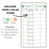 Generic (1) Guest Check Server Notepad with Egg Temperatures & Breakfast Modifiers: OE, OM, Scrambled, Poached, Premium