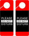 Do Not Disturb Door Hanger Sign, 2 Pack, Double Sided, Ideal for Offices, Clinics, Hotels, Therapy, Spa, Counseling