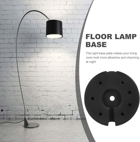 Lampinchs Board(5.31Inch) Veemoon Iron Floor Lamp Base Weight Table Floor Lamp Base Only Stand Support Desk Cast Loader