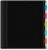 IQ+ iScholar 5-Subject Poly Cover Wirebound Notebook, College Ruled, 11 x 8.5 Inch Sheet Size, 200 Sheets, Black