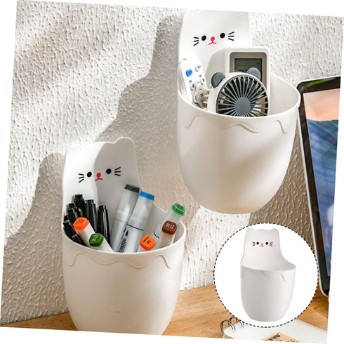NUOBESTY Hanging Desktop Decorative Box Wall-mounted Storage Bin Organizer for Boys and Girls Students Desk Side Box Pp