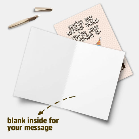 YIWANSIN Funny Birthday Card for Gamer, Leveling Up Pun Birthday Card for Friends Family Member, Nostalgic Gaming