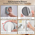 2 Pack Suction Cup Door Handle for Glass, Bathroom Door, Mirror, Cabinet, Strong Vacuum Removable Suction Cup Door Grab