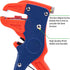 BOENFU Automatic Wire Stripper and Cutter - 2 in 1 Heavy Duty Adjustable Eagle Nose Tool for Repairs