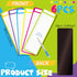 Set of 20 Magnetic Dry Erase Board Notepads for Fridge 11.8 x 3.94'' with Erasable Pen and Board Eraser