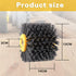 Abrasive Nylon Wire Drawing Wheel Drum Brushes, 180 Grit 120x100mm Wheel Drum Burnishing Tool for Wood Furniture