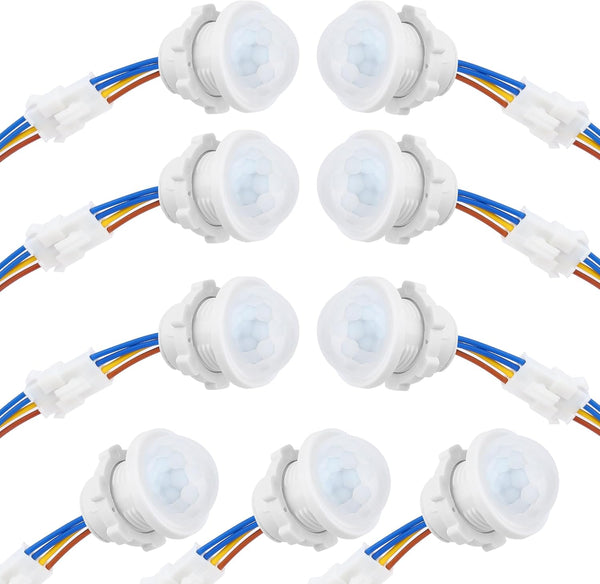 Qtcial 9-Pack Motion Sensor Light Switch, PIR Infrared Sensor, 30S Time Delay, Smart