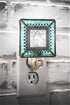 166 J Devlin Glass Art Stained Glass Night Light, Blue, Aquamarine, Ocean, Plug in nightlight