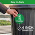 Trash Recycle Compost Stickers - 6-Pack, 4" Inch Round Decals for Indoor & Outdoor Waste Management