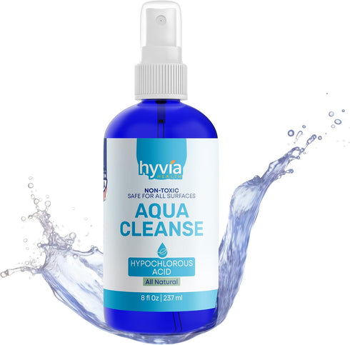 Hyvia Health AquaCleanse Hypochlorous Acid Spray - All-Purpose Cleaner with HOCL, All-Natural Surface Cleaning