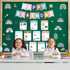 Happy Birthday Bulletin Board Decoration, Rainbow Classroom Birthday Cutouts Chart Poster for Wall Decor