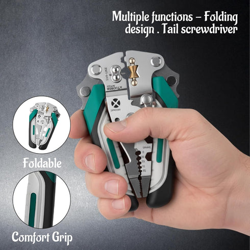 ZHLKHIOP 8-in-1 Set, Stripper8 1 Voltmaster Tool, Multi-Function Electricians Pliers Heavy Duty Wire in wire stripper