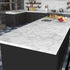 Livelynine Peel and Stick Marble White Contact Paper, 15.8x78.8, Waterproof Kitchen Countertop Covers for Desk and Walls