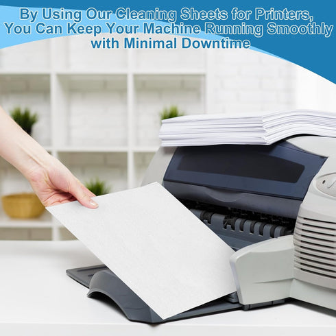 Clapzooki 50 8.5" 14") PCS Printer Cleaning Sheets Copier Cleaning Sheets Fax Printer Cleaning Sheets Laser Printer