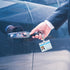 Clear ID Badge Holder with Metal Clips - 2 Pack Soft Plastic Card Sleeves, Waterproof Credit Card Protector Case