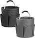 2Pack 17L Foldable Cleaning Supply Caddy with Handle, Portable Bucket Tool Organizer,