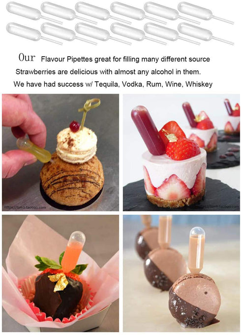 350pcs 4ml Mini Squeeze Transfer Cupcakes Pipettes, Disposable Plastic Droppers for Cupcake, Dessert
