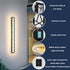 TRUWELLA 11.8inch IP67 3000K Outdoor Wall Light Modern Outdoor Wall Sconce LED Long Wall Sconce Black Front Porch Light