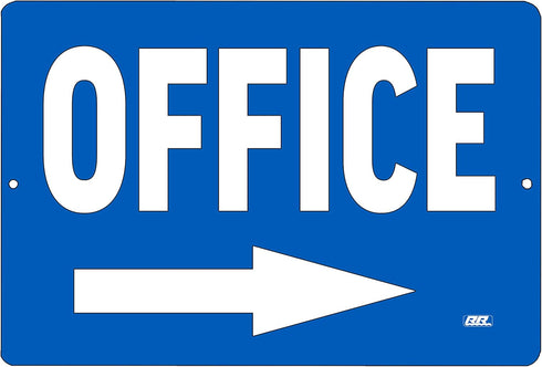 Rogue River Tactical Office Arrow Right Metal Tin Sign for Business Retail Store Home