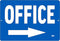 Rogue River Tactical Office Arrow Right Metal Tin Sign for Business Retail Store Home