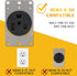EV Charger Adapter, Compatible with NEMA 6-50P to 14-50R 50 Amp 3 Prong Welder Plug to 4 Prong EV Charging Connector