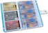 lizimandu Business Card Holder Book, PU Leather Organization Binder for Men & Women, Up to 96 Cards Capacity, 1-Peach