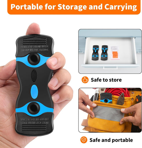 40pcs Plastic Razor Blade Scraper Double Ended - Scraper Tool With Metal & Plastic Razor Blades, Vinyl, Paint, Sticker