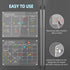 Hivillexun 16.5"x12" Clear Acrylic Magnetic Dry Erase Calendar Board, Monthly & Weekly Planner, 6 Markers & Large Eraser
