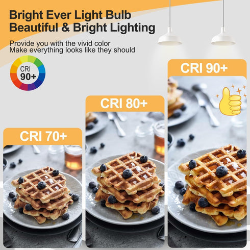 E12 Bulb,6 Packs G16.5 Bulb,40 400lm 3000k White,Dimmable Bulbs Bulbs LEOOLS Led Chandelier Light Frosted Type G Round