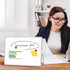 Magnetic Desktop Whiteboard with Stand, 16'' x 12'' Double-Sided Dry Erase Board with 6 Markers and 1 Eraser