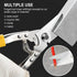 Heavy Duty Scissors - Cardboard Scissors with Finely Serrated High Carbon Stainless Steel Blades for Easy Cuts