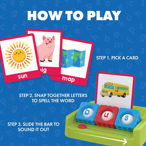 Educational Insights Lowercase Alphabet BubbleBrix - Sensory Alphabet Learning Toys, Literacy Manipulatives