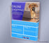 8.5" Marketing Holders Window Mount Brochure Holder Wide with Suction Cups for Flyer Display Clear Acrylic Glass Mount
